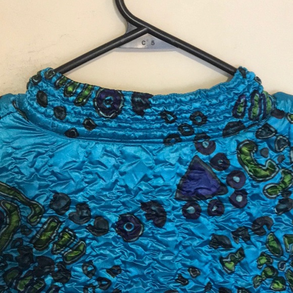 Unique puff popcorn style jacket by Ruby Red. Sz L - Picture 7 of 9